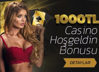 1000 TL casino hoşgeldiniz bonusu alın!